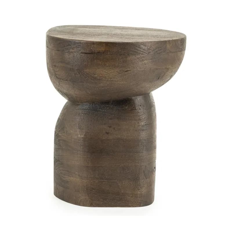 By-Boo, Side table Cobble - brown 37x30x46 cm