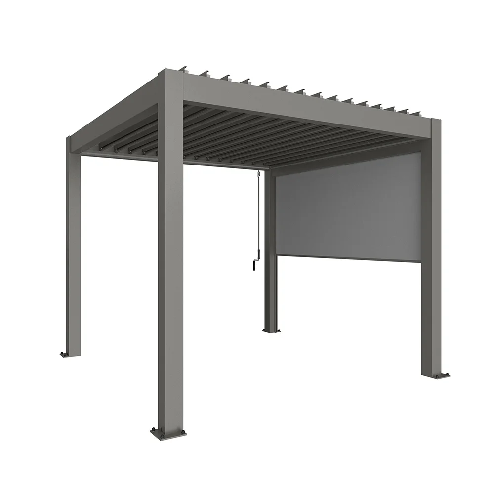 Biohort, Sonnenschutz für Pergola 3 m metallic quarzgrau