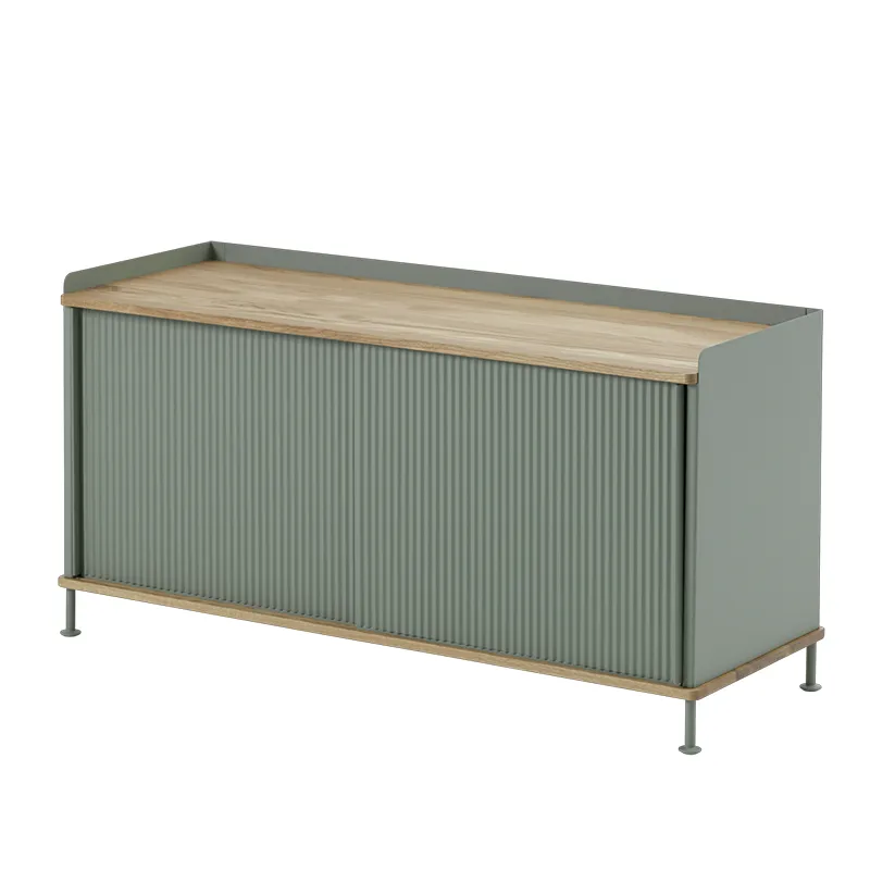 Muuto, Enfold Anrichte 124 x 45 cm - oiled oak Dusty Green
