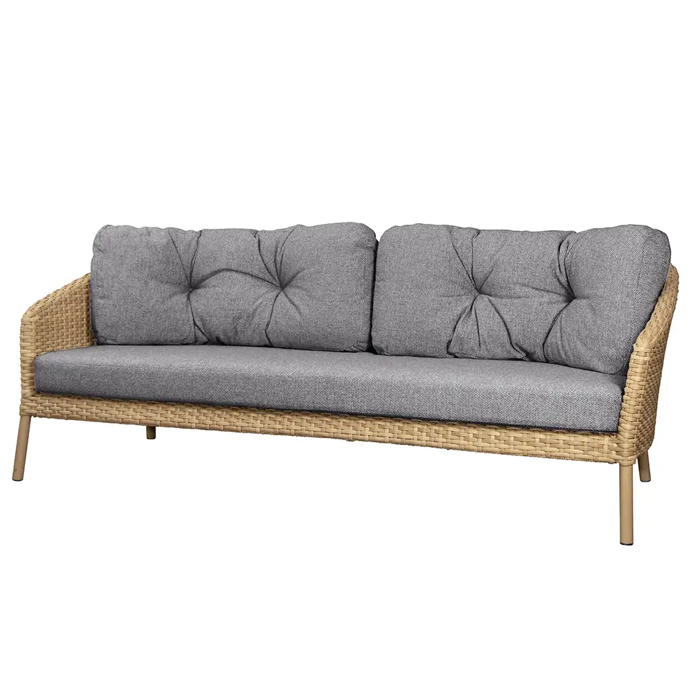 Cane-line, Kissen Set Ocean Dunkelgrau für 3 Sitzer Sofa