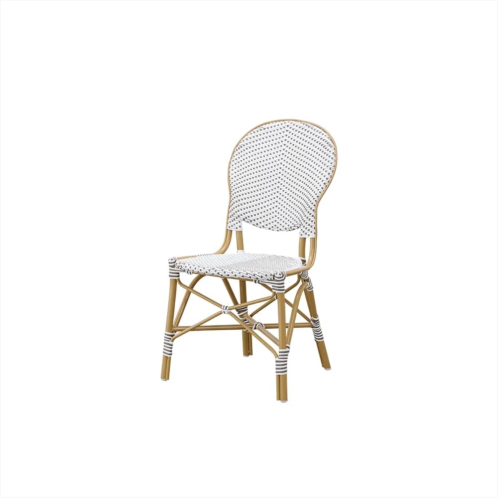 Sika Design, Isabell Stuhl weiß mit cappucino dot