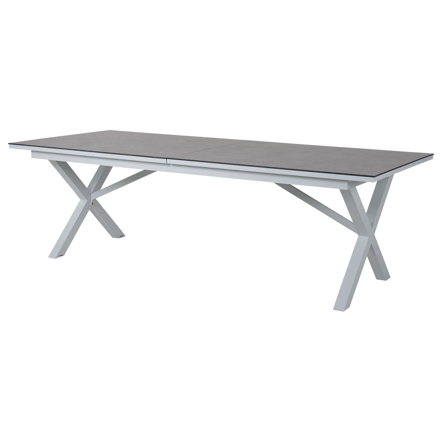 Brafab, Hillmond Ausziehtisch 100x238-297 cm weiß/grau