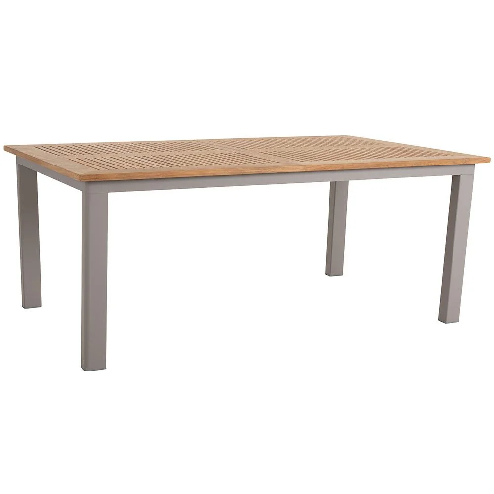Brafab, Lyon Esstisch 224-304X100 cm Khaki/Teak