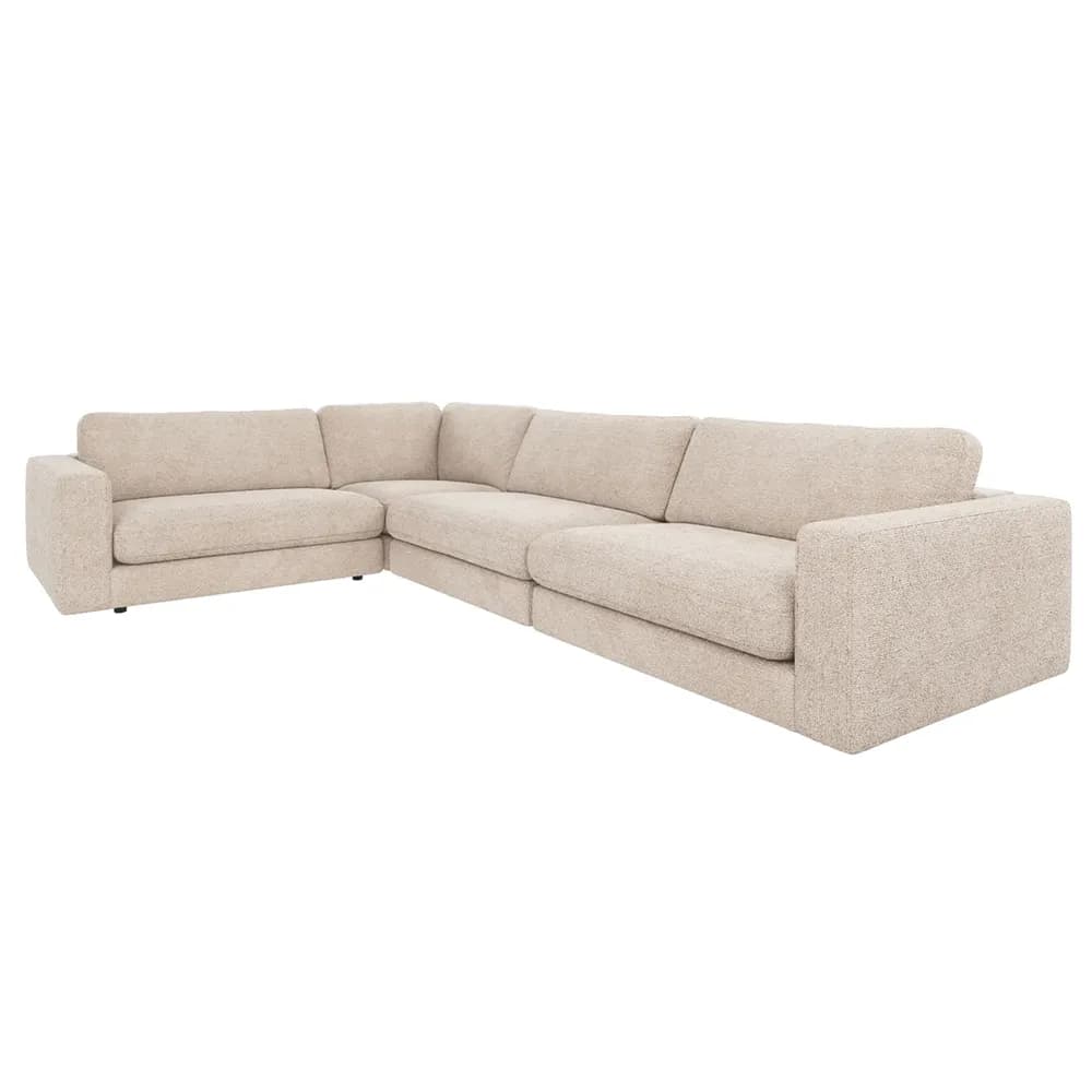 Rowico Home, Duncan Ecksofa 2+3-Sitzer Stoff Robin hellgrau