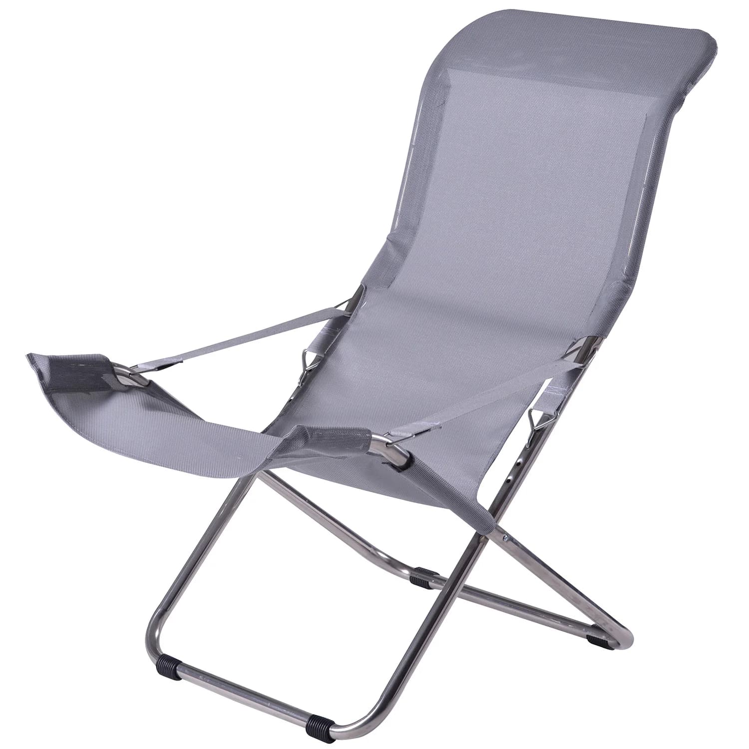 Fiam, Fiesta Ruhesessel dunkelgrau Aluminium