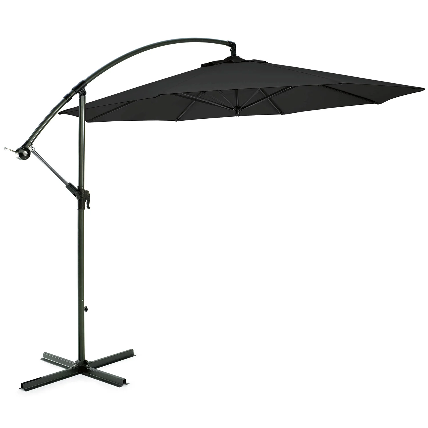 Hillerstorp, Sonnenschirm Sidewinder 300 cm Metall/schwarz