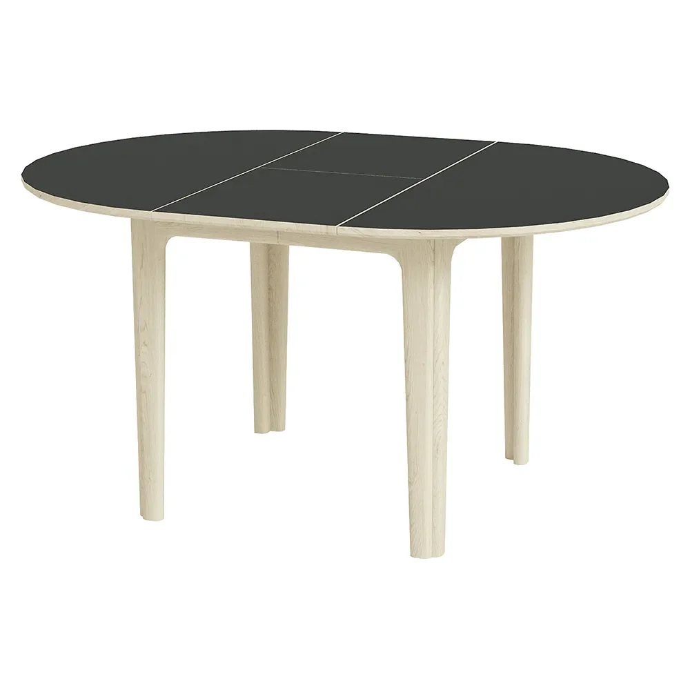 Skovby, Sm111 Esstisch Eiche Weiß Geölt/Schwarz Nano-Laminat