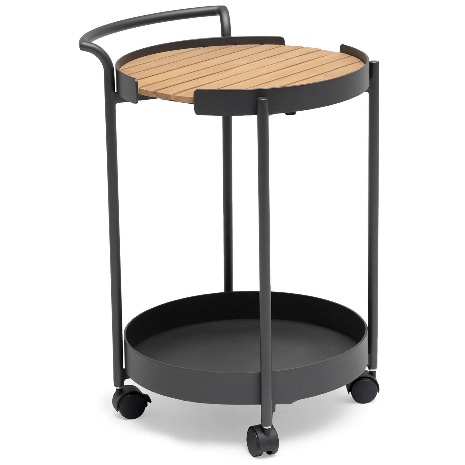 Hillerstorp, Lindeby Servierwagen dunkelgrau Aluminium