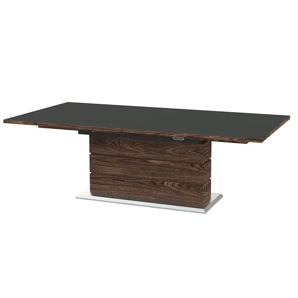 Skovby, Sm30 Esstisch 100X200-280 Cm Nussbaum geölt / Laminat schwarz