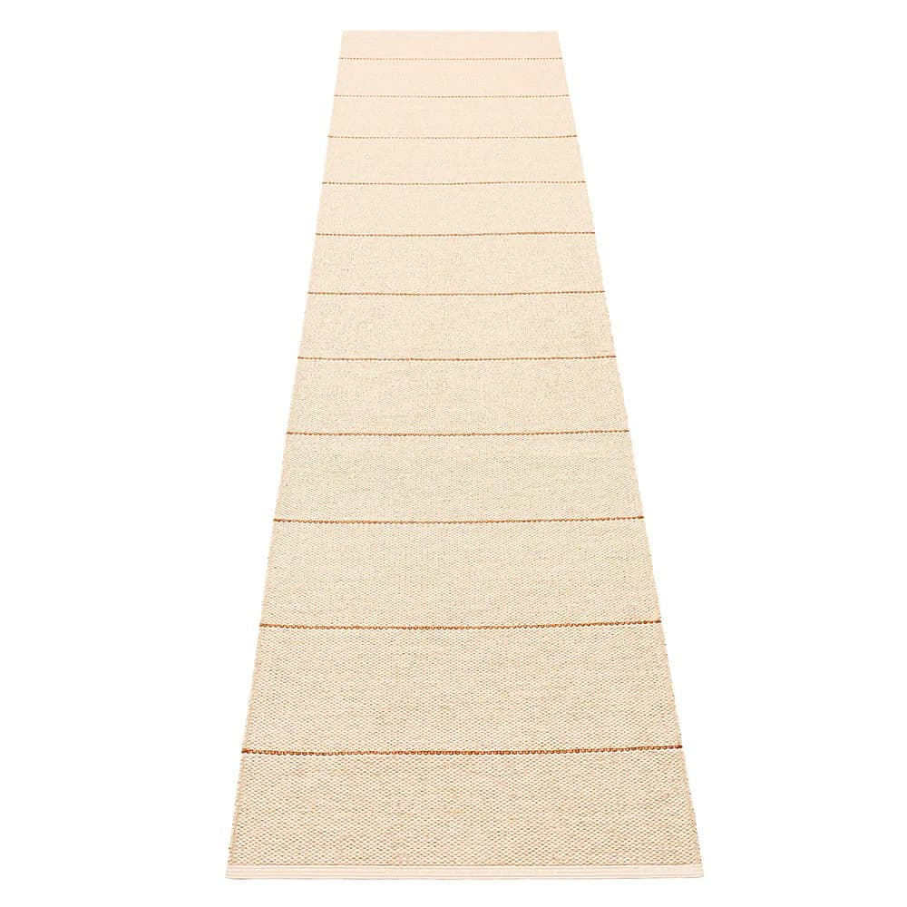 Pappelina, Lea teppich Beige/Rust/Vanilla 70 x 300 cm