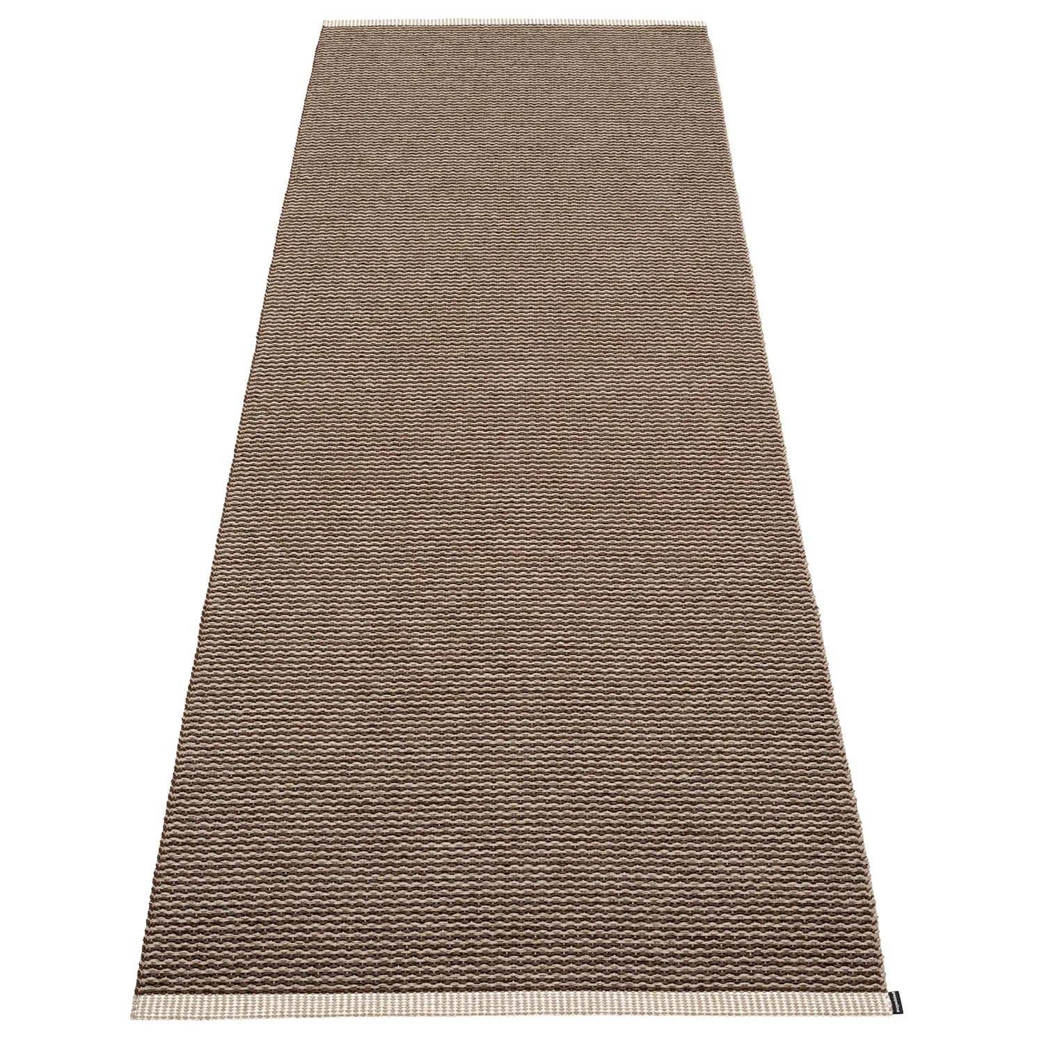 Pappelina, Mono Teppich 70x200 cm dark brown / dark linen