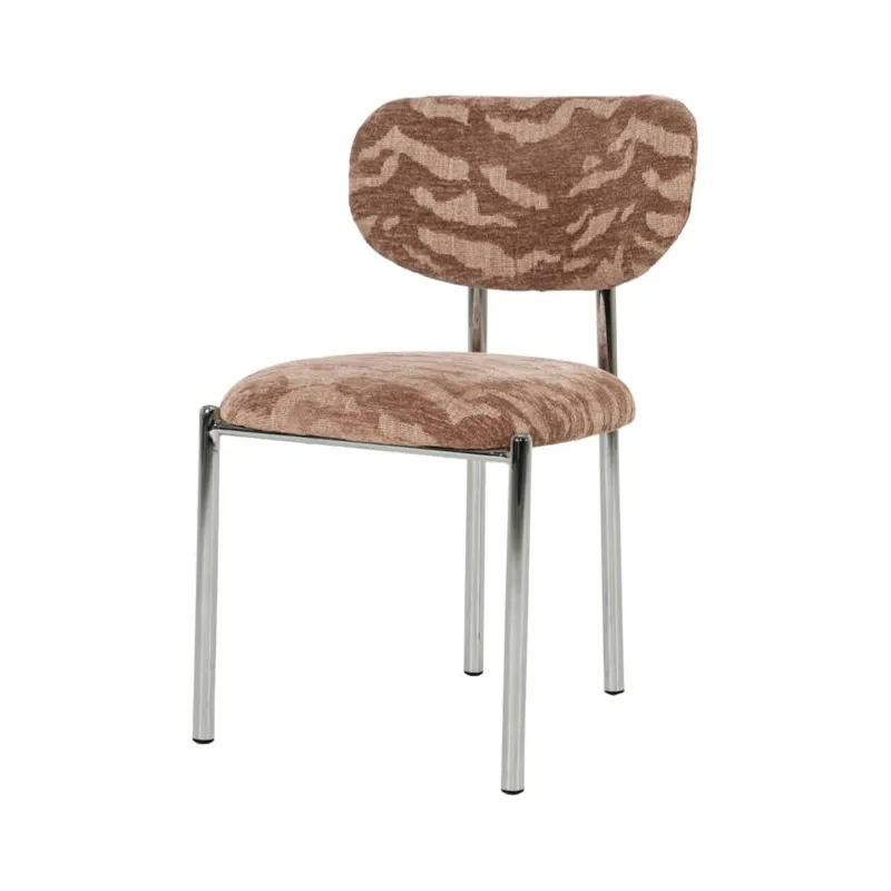 By-Boo, Saint Germain 51x57x81,5 cm Metall, Schaumstoff & Stoff Rosa