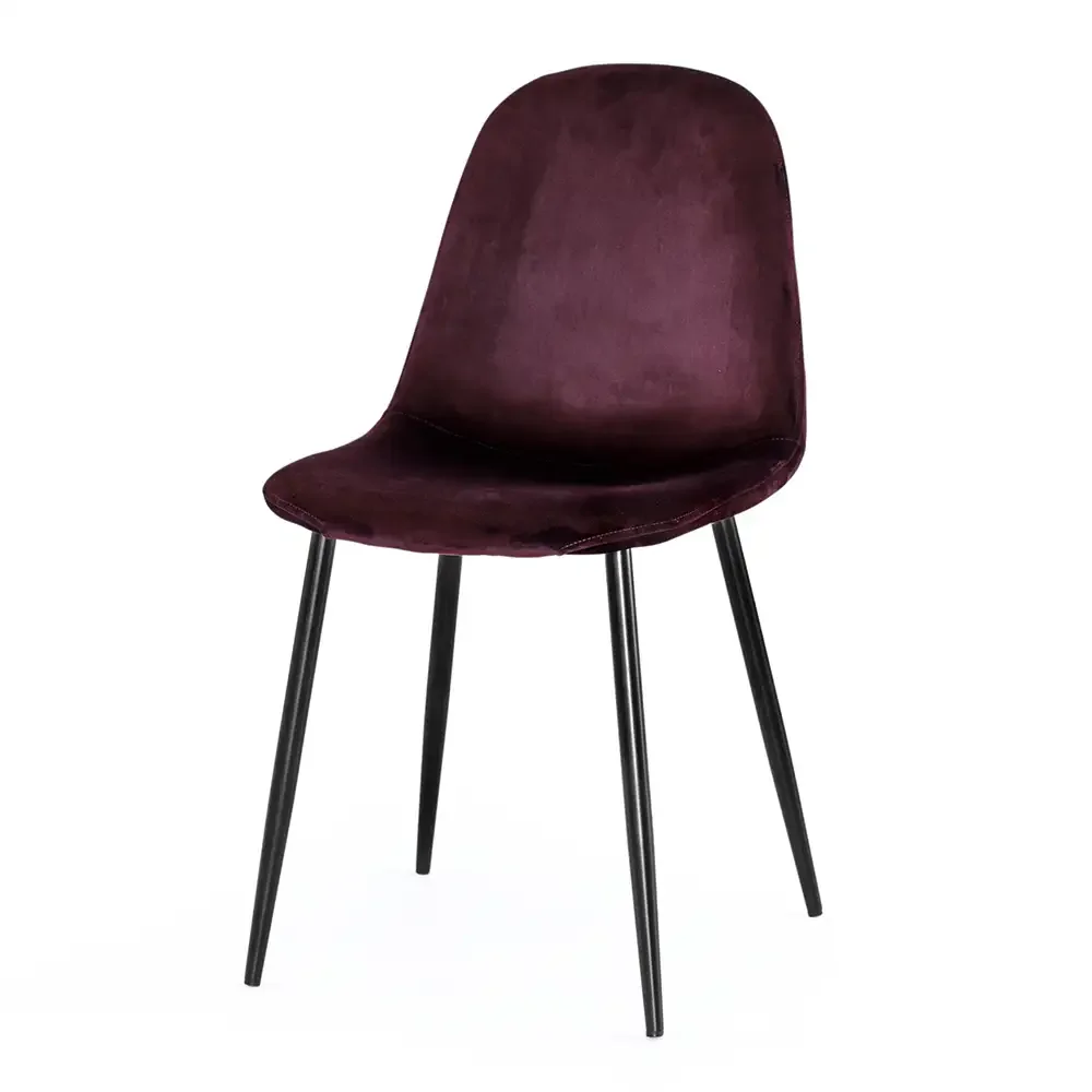 Torkelson, Thea Dining Chair burgunderfarbener Samt 4er-Pack
