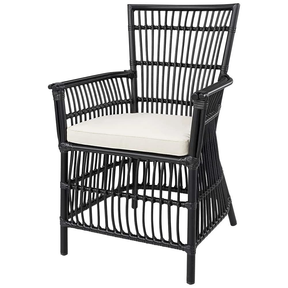 Artwood, Sessel Modest Schwarz Kunst-Rattan