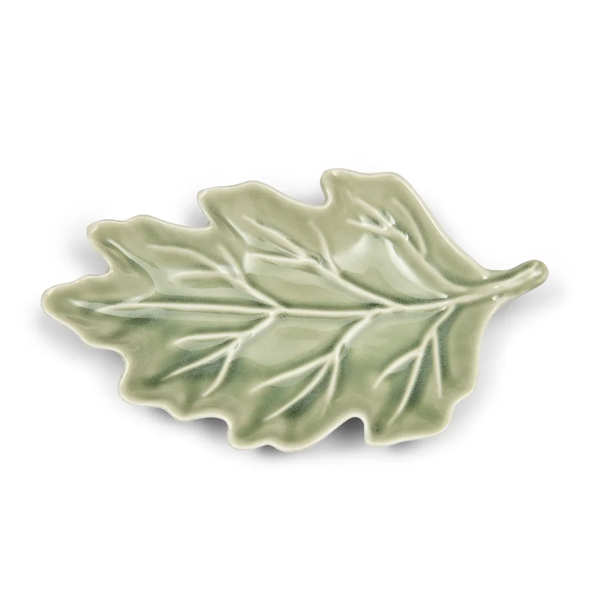 Riviera Maison, Teller Autumn Leaf 23,5x13,5 cm Green