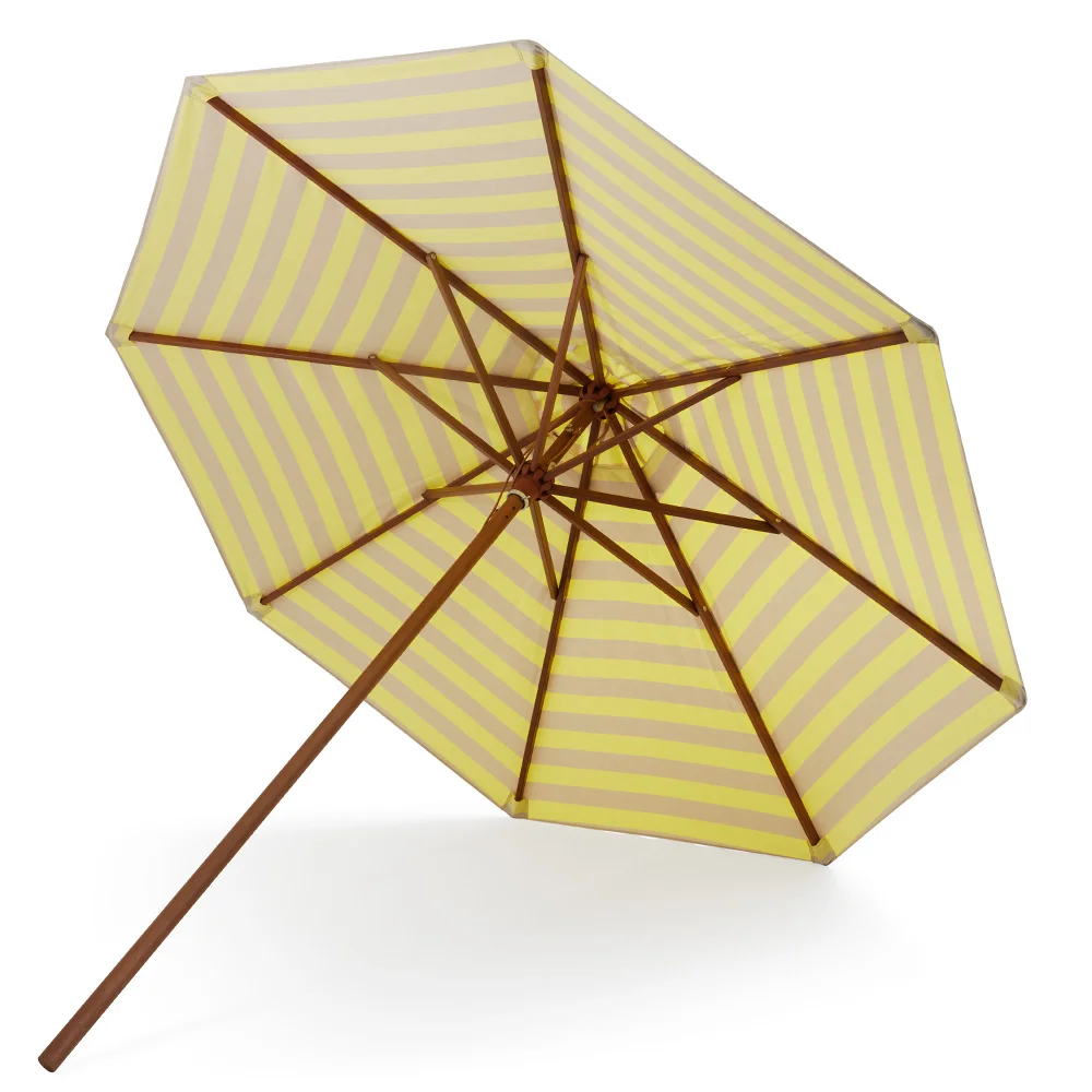 Skagerak, Messina Sonnenschirm Ø300 Lemon/Sand Stripe