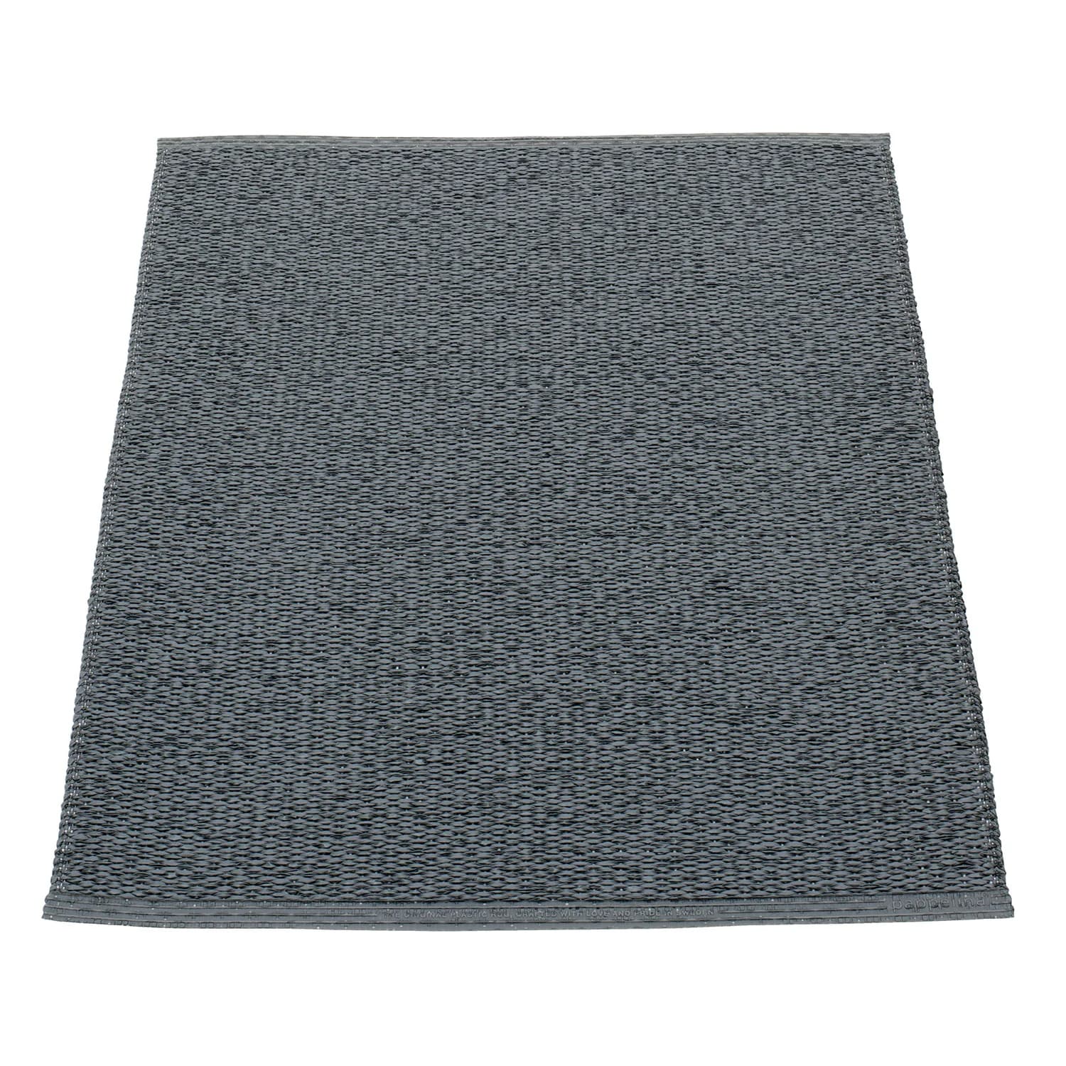 Pappelina, Svea Teppich 70x90 cm granit / black metallic