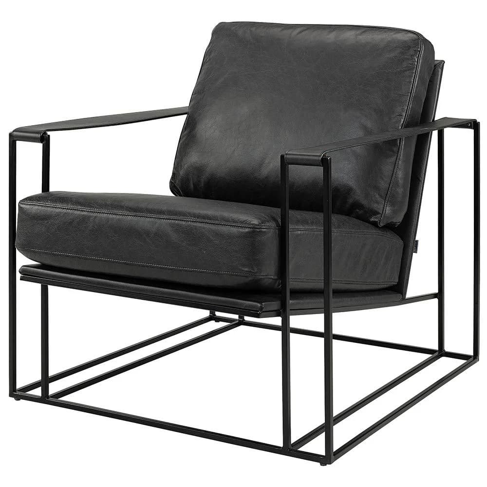 Bellagio Leather Armchair Mountain Black