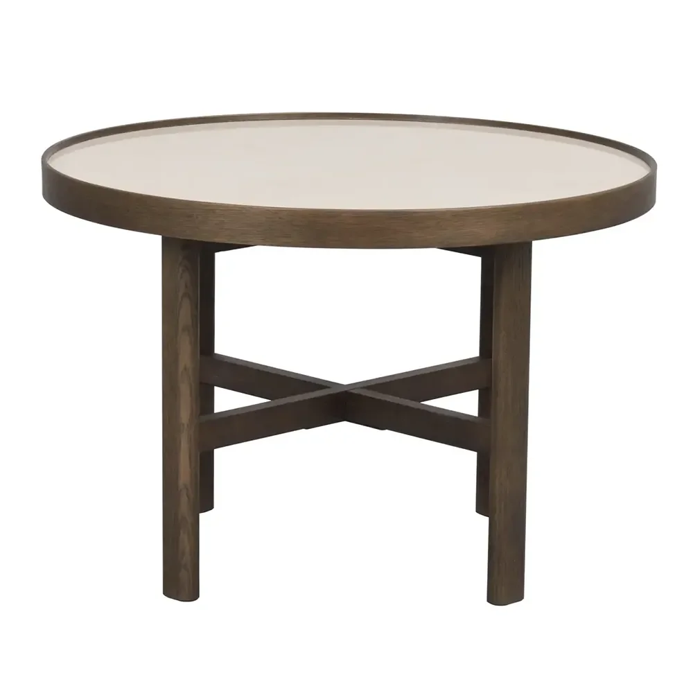 Rowico Home, Marsden Couchtisch Ø60 cm Keramik/Eiche
