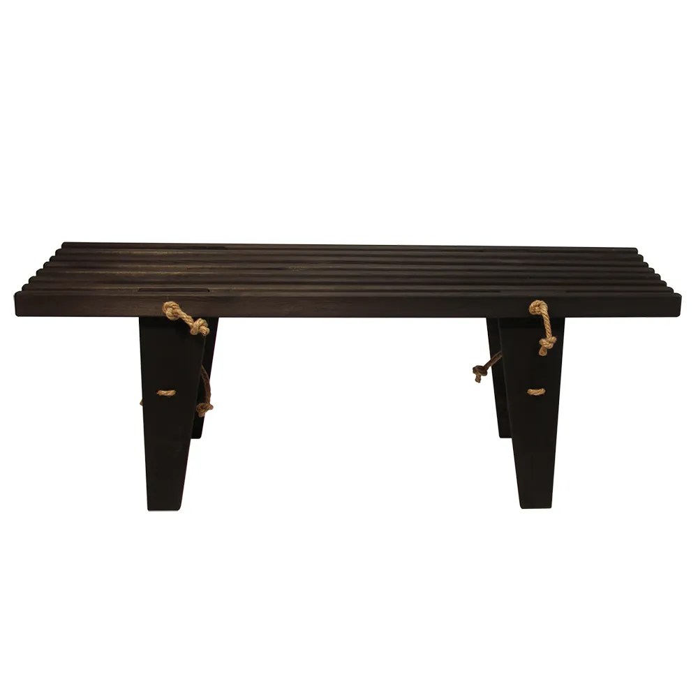 Hillerstorp, EcoBench 120 cm Kiefer Schwarz Geölt