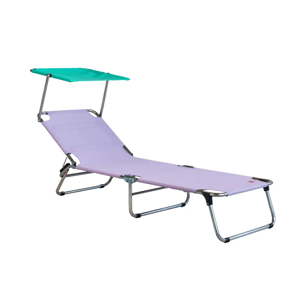 Fiam Amigo Top Pop Sonnenliege Lilac-aqua green
