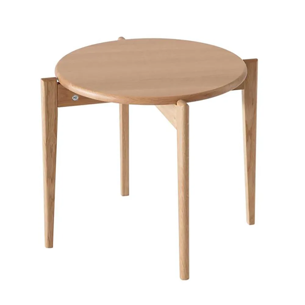 Oscarssons Möbel, Tilia Couchtisch Ø51 cm Eiche lackiert