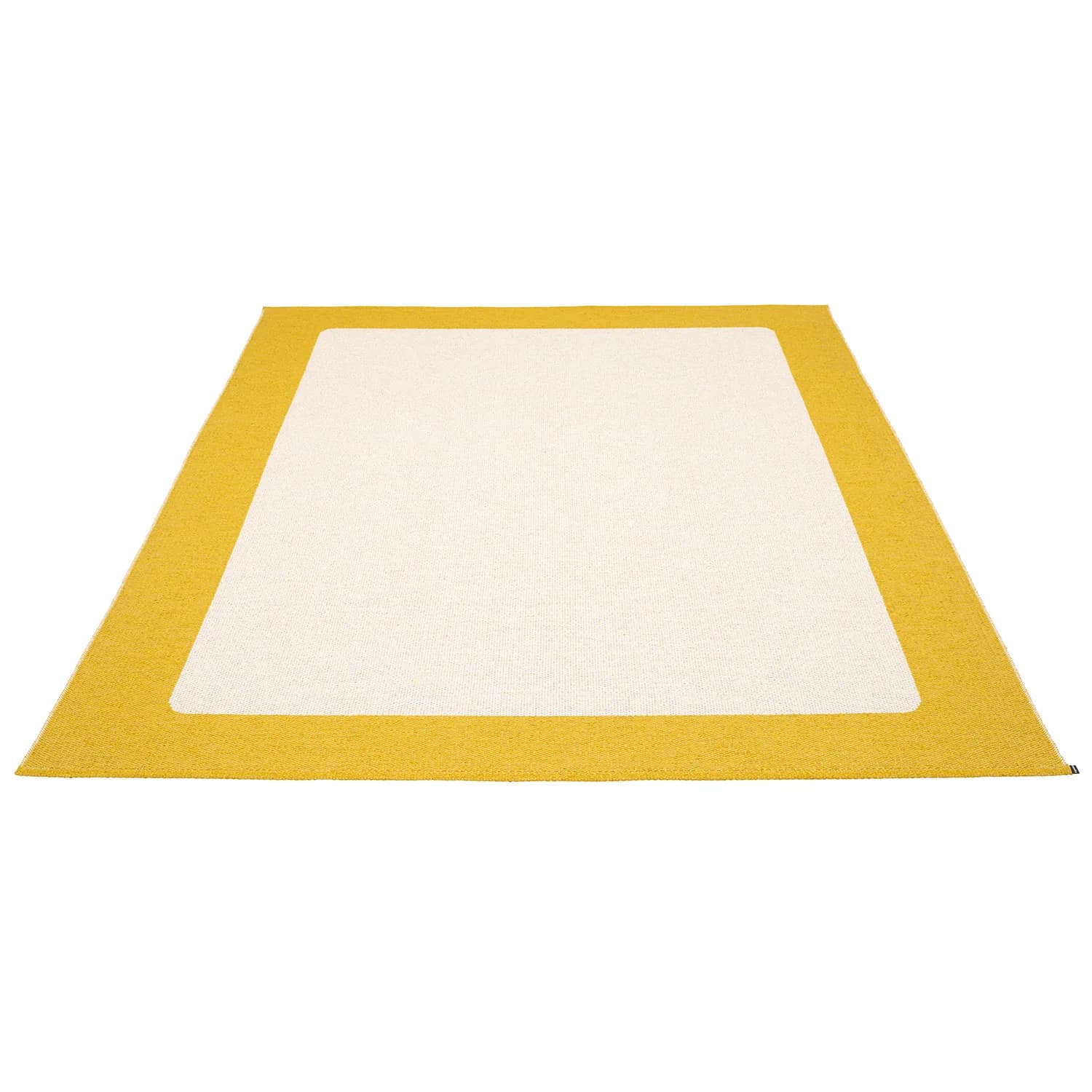 Pappelina, Ilda Teppich 180x180 cm mustard / vanilla