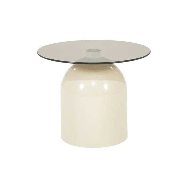 By-Boo, Irona small Couchtisch 50x50x40 cm Glas beige