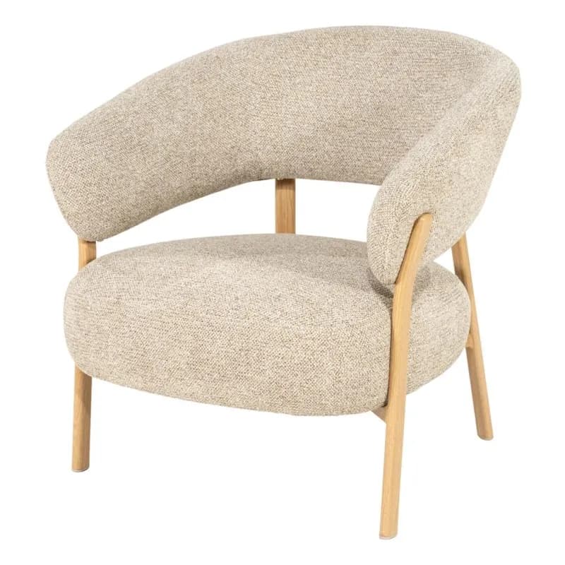 By-Boo, Sedia Loungesessel 73,5x72x75 cm natur