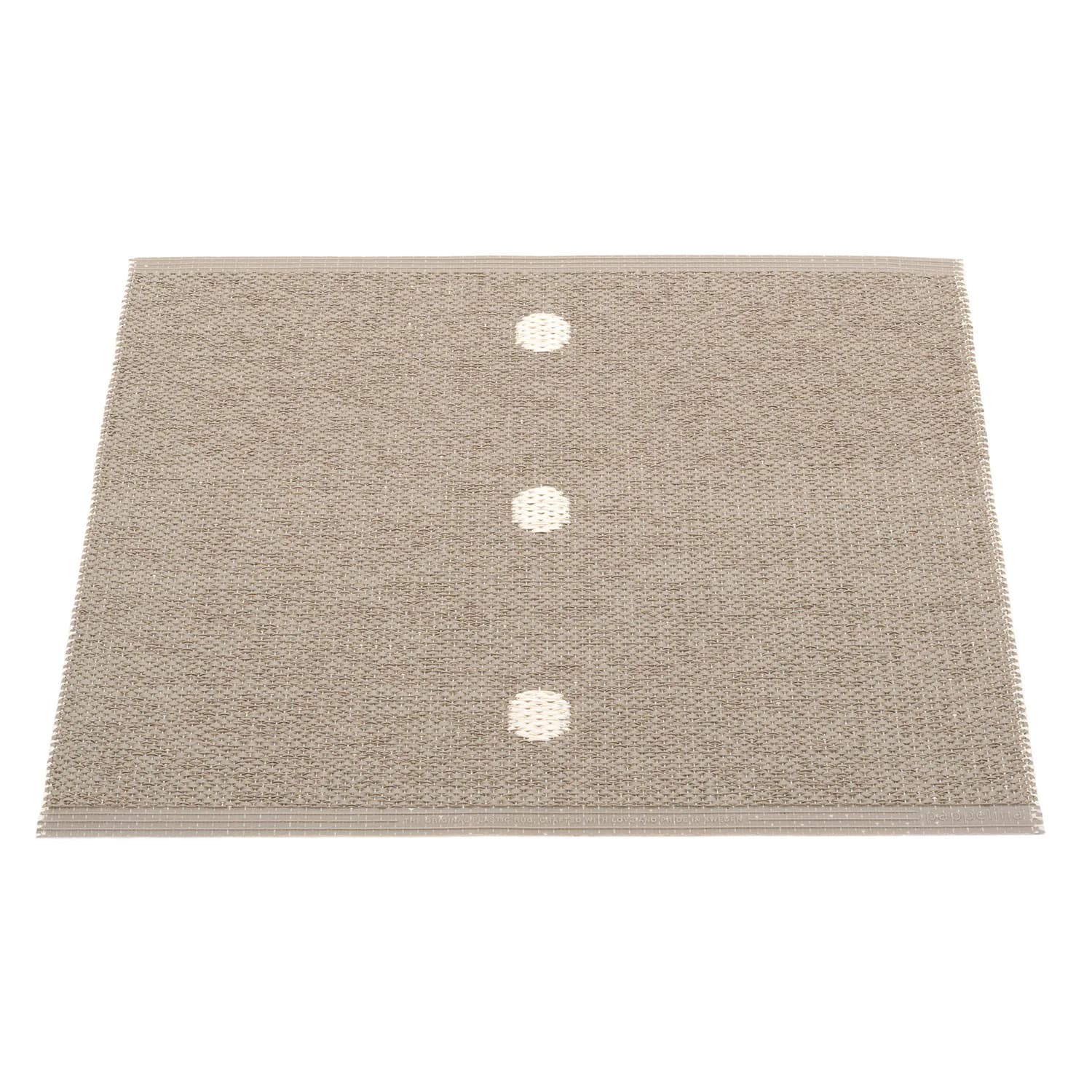 Pappelina, Peg Teppich 70x60 cm dark linen / vanilla