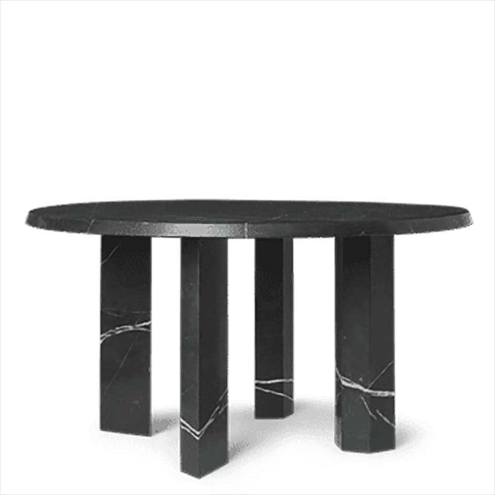 Ferm Living Taula Beistelltisch Ø67x35 cm Black