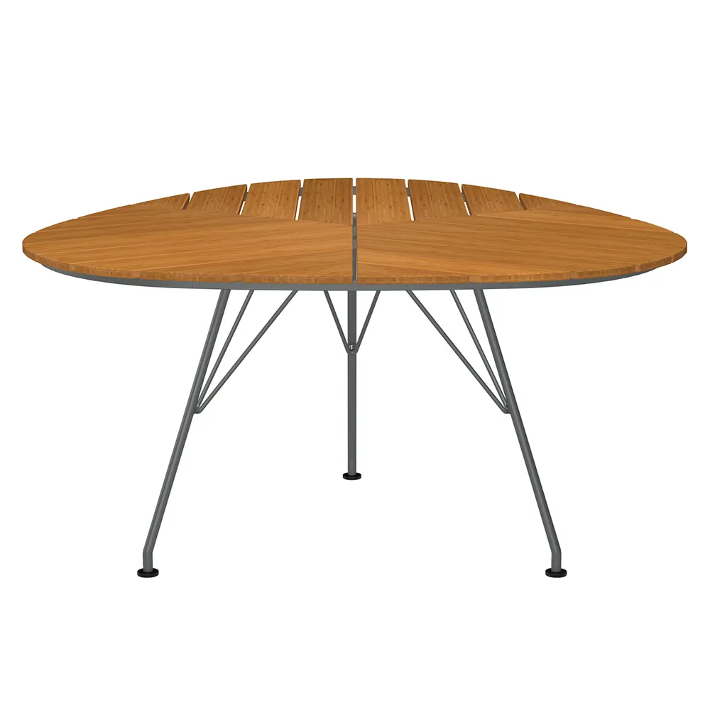 Houe, Leaf Esstisch 146x146 cm Aluminium/Bambus