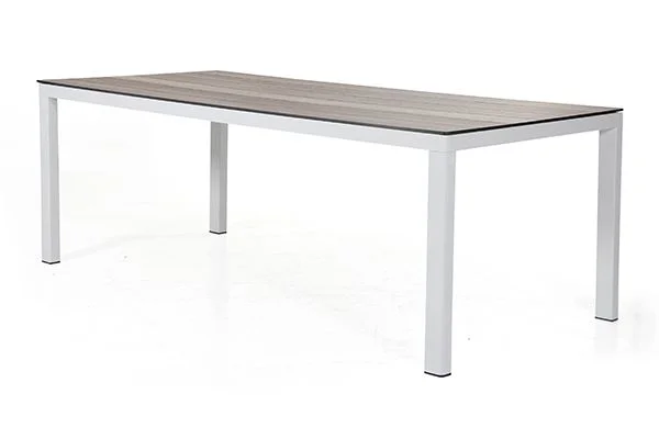 Brafab, Rodez Tischständer 95x209 cm weiß glänzend