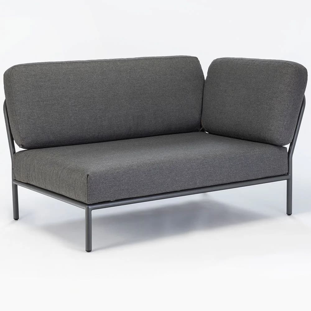 Houe, Level Endkappe rechts Grau Aluminium