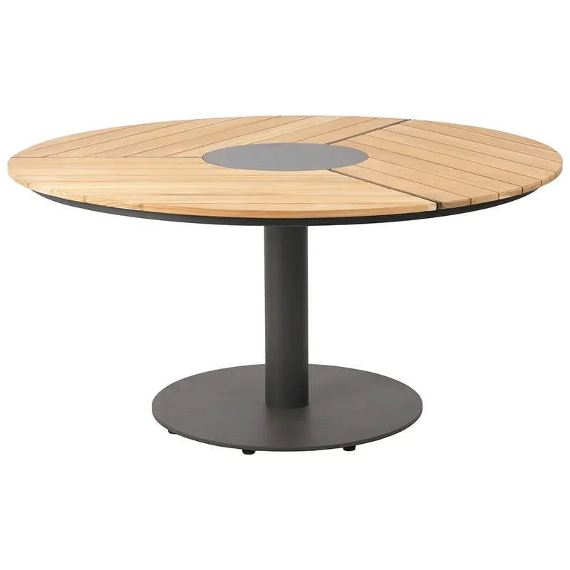 Brafab, Peace Wood esstisch 150 cm anthrazit / teak
