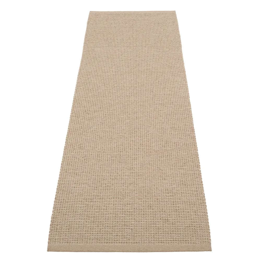 Pappelina, Emm teppich 70 x 240 cm Potato/Beige Metallic
