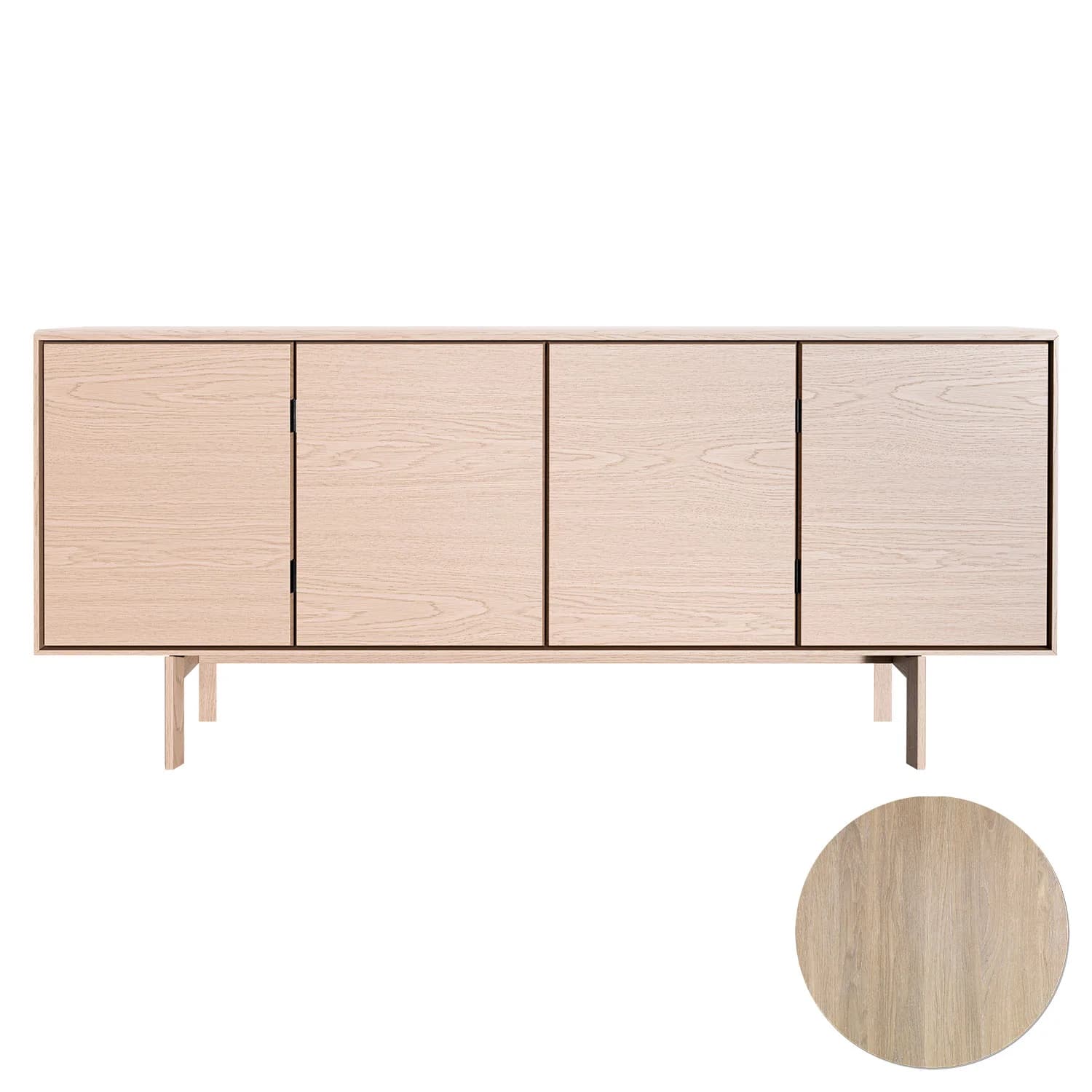 Skovby, Sm544 Anrichte Eiche Weißöl 190X43X85Cm