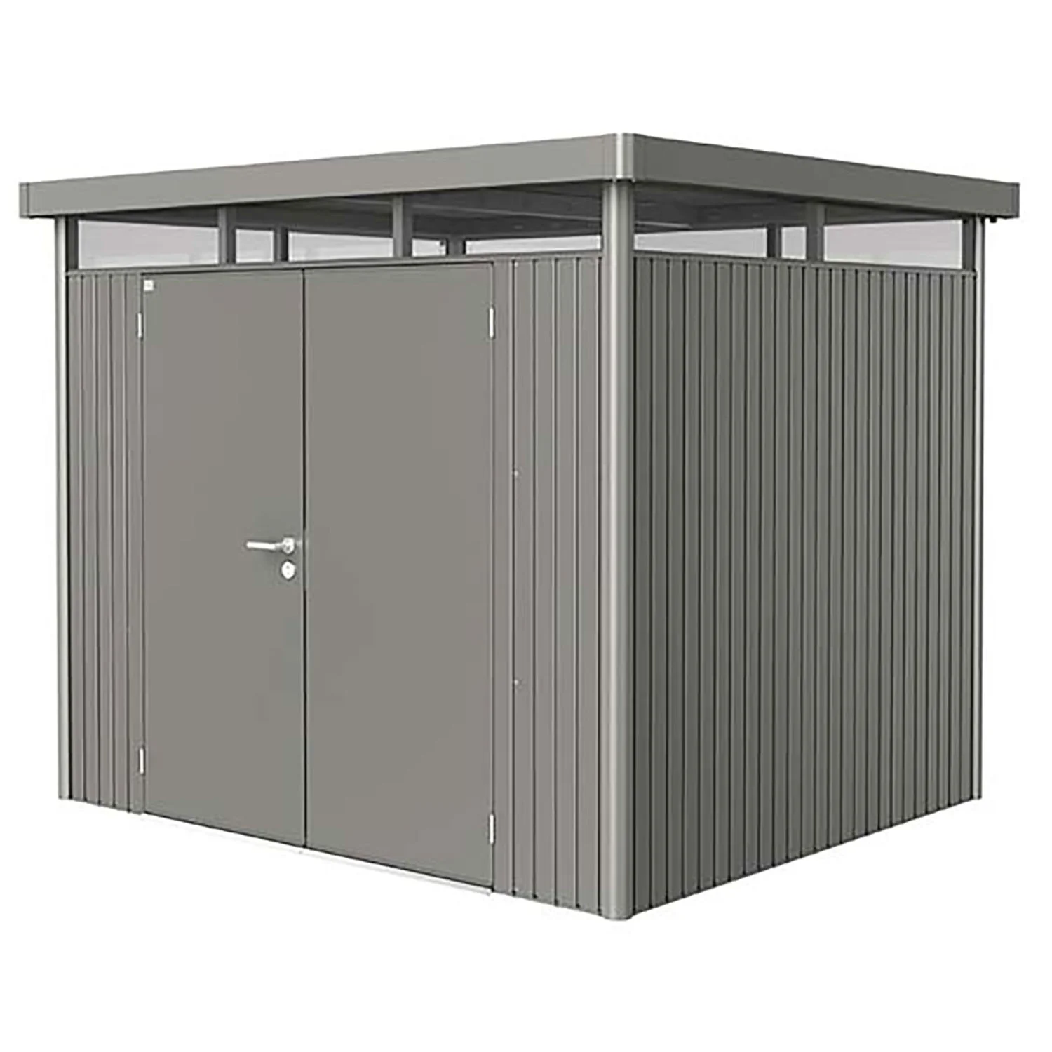 Biohort, Highline Gerätehaus Doppeltür Größe h3 metallisch quarz-grau Biohort