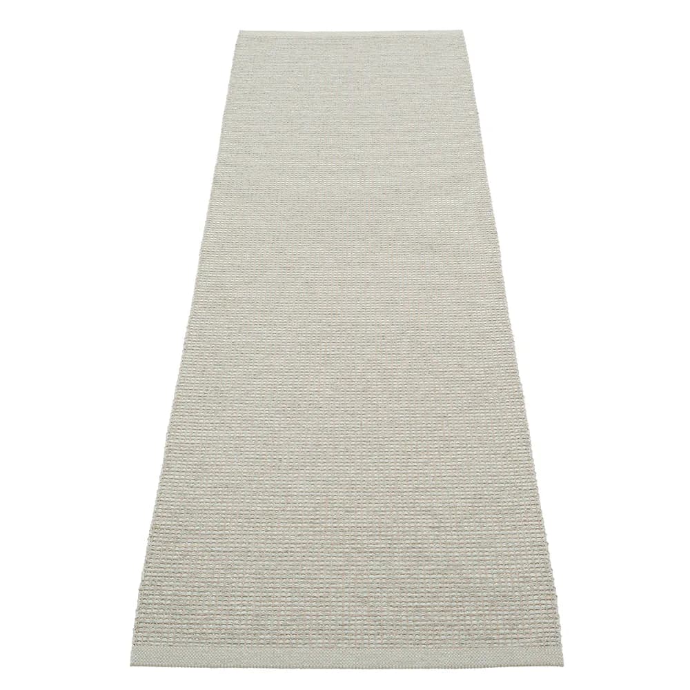 Pappelina, Emm teppich Sage/Linen Met. - Linen warp 70 x 240 cm