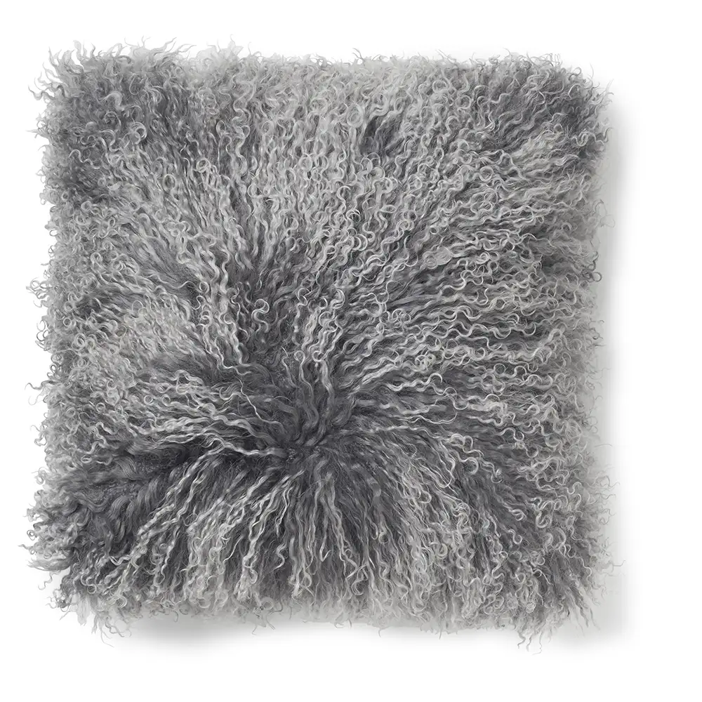 Skinnwille, Shansi Kissenbezug 40x40 cm Grau Silvertop
