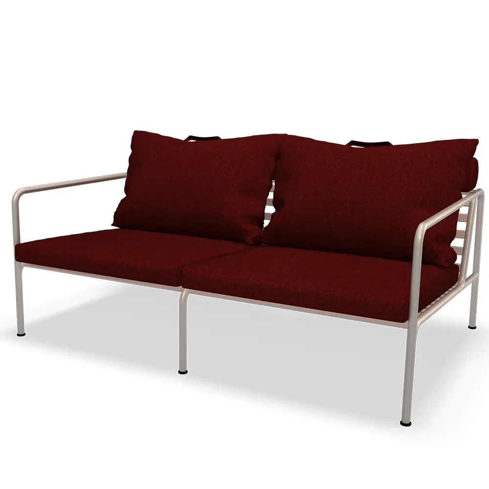 Houe, Avon 2 Sitzer Sofa Scharlach/Weiß