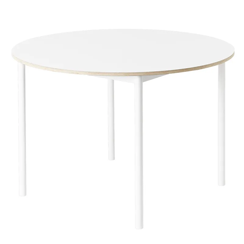 Muuto, Base esstisch 110 cm - White Nanolaminate Plywood White
