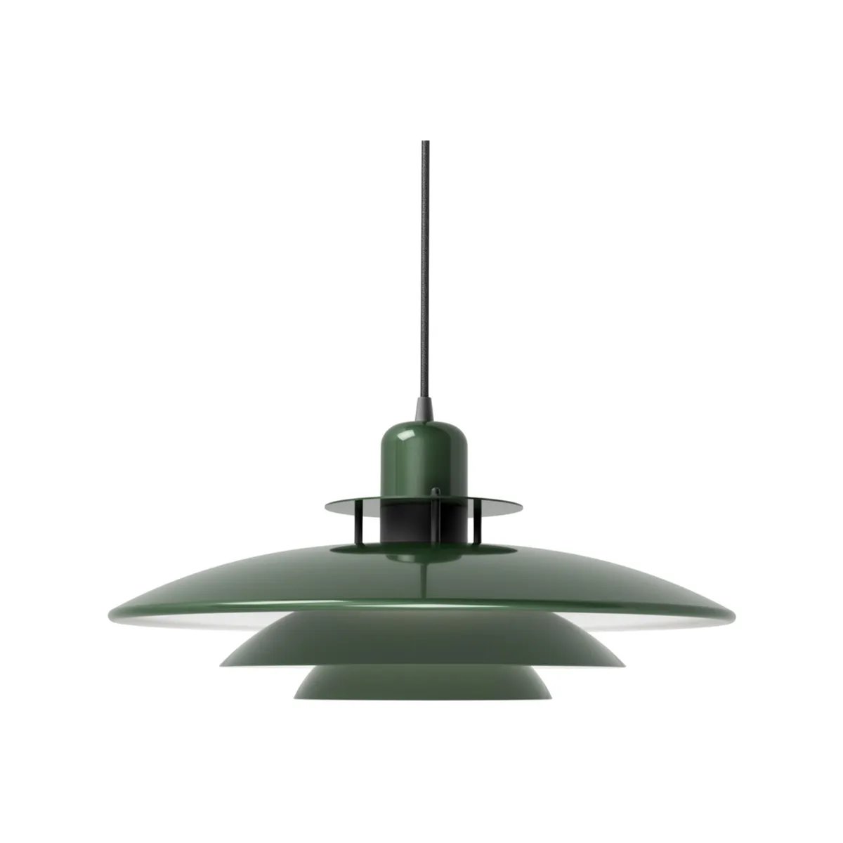 Belid - Primus I Pendelleuchte Ø43 Forest Green/Matt Black