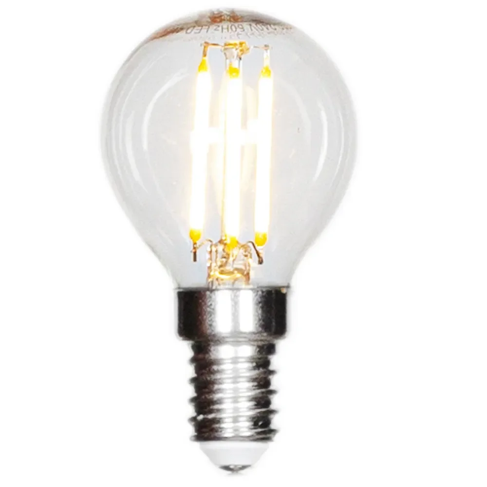 By Rydéns Filament-Lampe LED dimmbare Glühbirne E14 4W Klar Ø4,5 cm