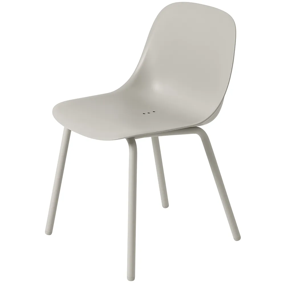 Muuto, Fiber Outdoor Esstischstuhl Grey