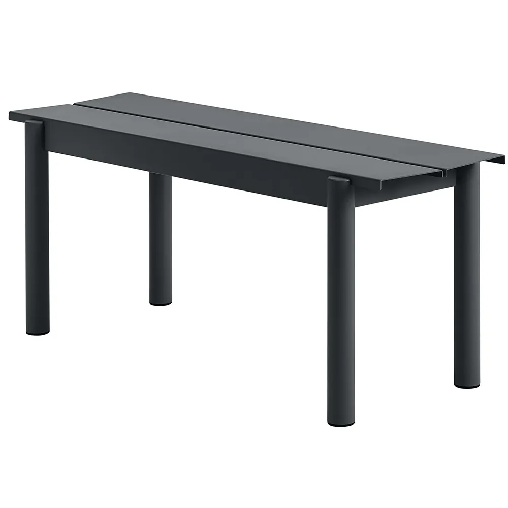 Muuto, Linear Steel Bank 110x34 cm Anthracite Black