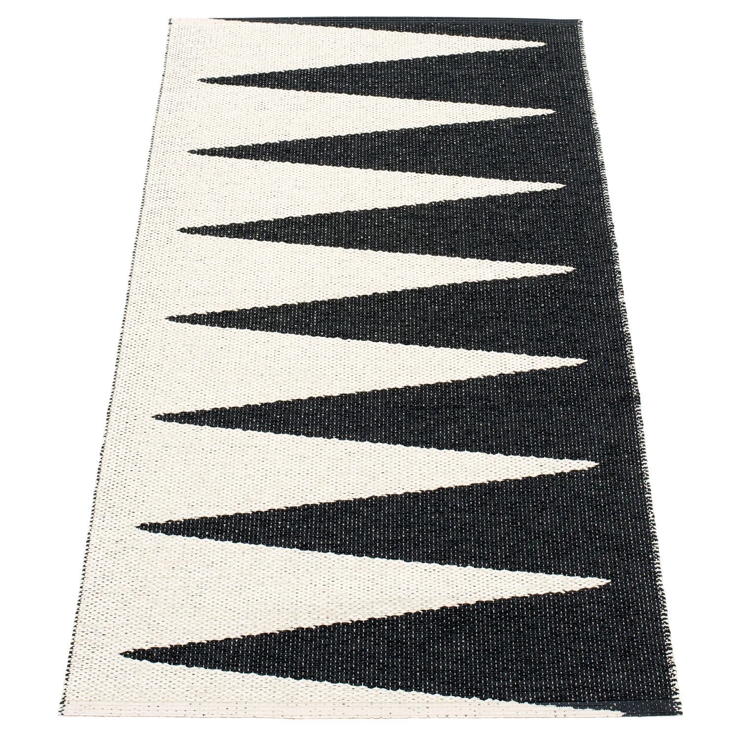Pappelina, Vivi Teppich 70x150 cm black / vanilla