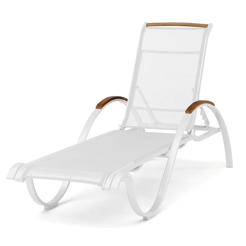 Hillerstorp, Nydala Sonnenbank Weiß/Weiß Teak