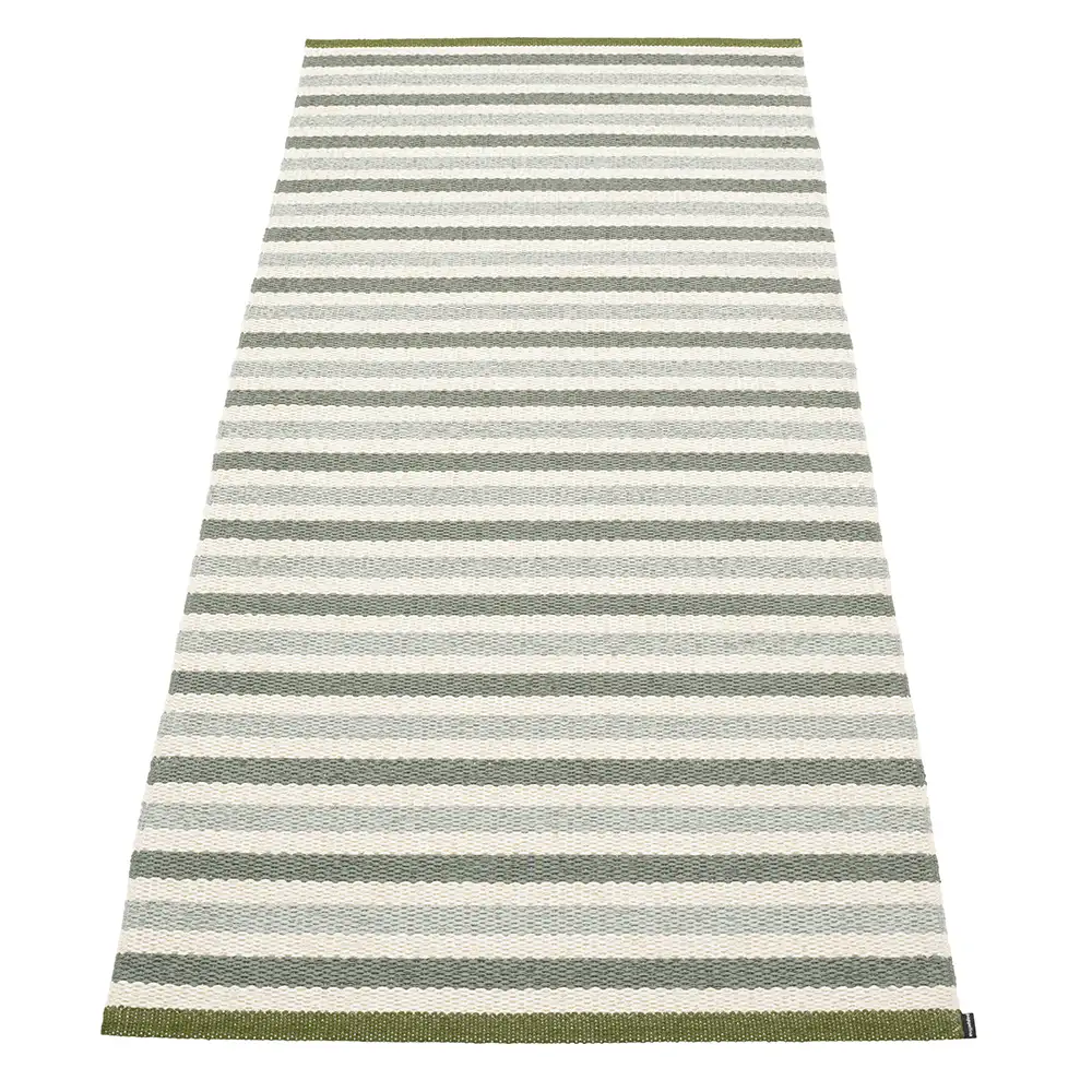 Pappelina, Teo Teppich 85x200 cm Sage/Army/Vanilla