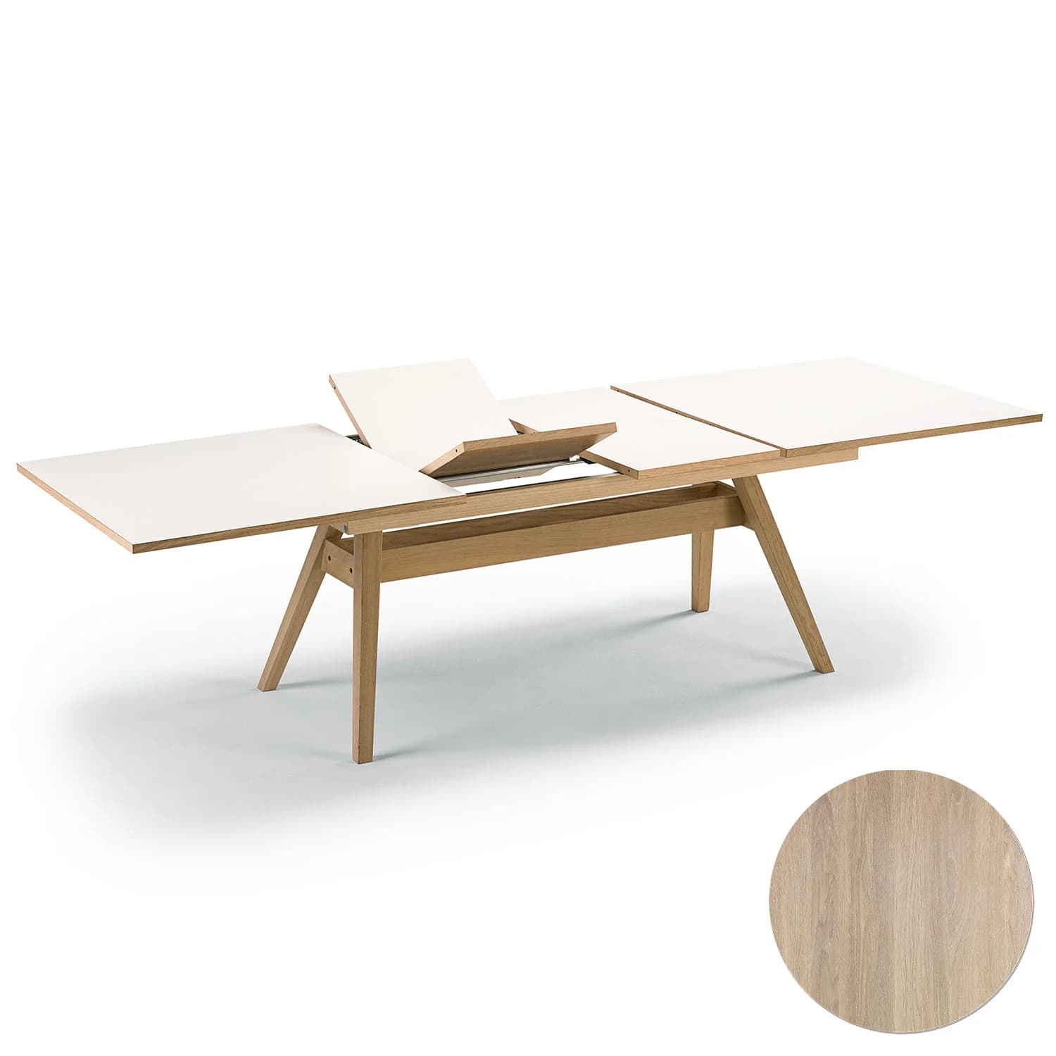 Skovby, Sm11 Tisch Eiche Weißöl 183-275X100X74Cm